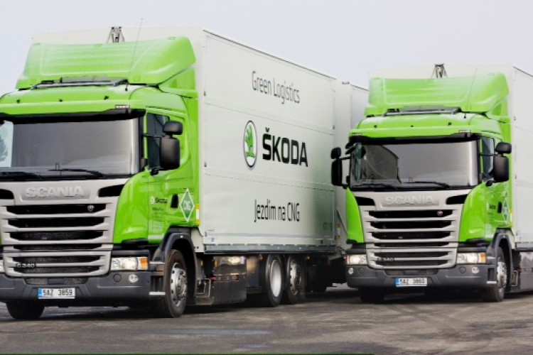 Scania járműveket használ a Skoda, hogy csökkentse a CO2 kibocsátást.