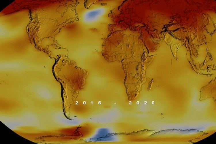 Egy perces videóban, hogyan melegedett fel a Földünk az utóbbi 140 évben